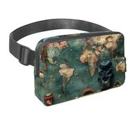 Sblocca avventure illimitate con il nostro marsupio da viaggio premium per uomini e donne, una borsa a tracolla per corsa, passeggiate, escursionismo e ciclismo, motivo montagne, Multicolore#08,