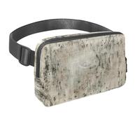 Sblocca avventure illimitate con il nostro marsupio da viaggio premium per uomini e donne, una borsa a tracolla per corsa, passeggiate, escursionismo e ciclismo, texture vintage screziata bianca,