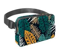 Sblocca avventure illimitate con il nostro marsupio da viaggio premium per uomini e donne, una borsa a tracolla per corsa, passeggiate, escursionismo e ciclismo, silhouette di albero di cocco,