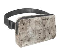 Sblocca avventure illimitate con il nostro marsupio da viaggio premium per uomini e donne, una borsa a tracolla per corsa, passeggiate, escursionismo e ciclismo, texture vintage screziata bianca,