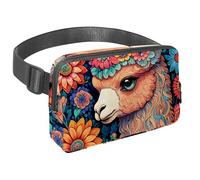 Sblocca avventure illimitate con il nostro marsupio da viaggio premium per uomini e donne, una borsa a tracolla per corsa, passeggiate, escursionismo e ciclismo, cane da disegno colorato,