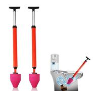 Sblocca il pulitore for stantuffo for tubi ad alta pressione ad alta pressione for WC, in silicone, for dragare rapidamente le fogne domestiche(2PCS)