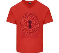 Sblocca La Tua Mente Intelligenza Psicologia Maglietta In Cotone A V Per Uomo