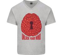 Sblocca La Tua Mente Intelligenza Psicologia Maglietta In Cotone A V Per Uomo