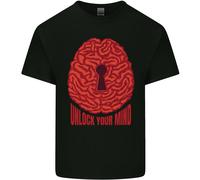 Sblocca La Tua Mente Intelligenza Psicologia Uomo Cotone T-Shirt Tee Top
