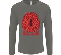 Sblocca La Tua Mente Psicologia Psicologo Uomo Maglietta A Maniche Lunghe