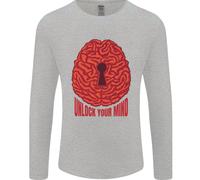 Sblocca La Tua Mente Psicologia Psicologo Uomo Maglietta A Maniche Lunghe