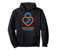 Sbloccare Il codice Dna Heart Design Felpa con Cappuccio