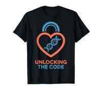 Sbloccare Il codice Dna Heart Design Maglietta