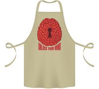 Sbloccare Tuo Mind Intelligence Psicologia Cotone Grembiule 100% Biologico