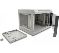 DELOCK 43416 - Armadio di rete da 10'' con anta in vetro 4U grigio