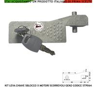 Sblocco Emergenza Cancello Scorrevole Kit Leva STP064 Del Motore Geko Due Chiavi