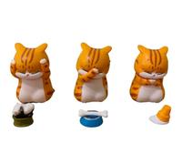 SBOACXC Set di figure dei Gatto, Figura Gattino Set Di Figure Dei Gatto 3 Pcs Modelli di Figure Gatto Gatto Modelli di Figure, Camera Letto Comodino Soggiorno Action Figures Decor Regali