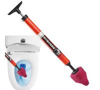 Sbocco ad alta pressione - PVC 66 x 10 cm | Strumento di pompaggio ergonomico robusto | Pistola ad aria per sbloccare WC, lavello della cucina e tubi da bagno