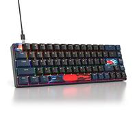 SbocKeeb Tastiera Meccanica Gaming 65% 68 Tasti Retroilluminazione LED, Cablato USB, Americana QWERTY, per PC, Mac, Office, Gaming