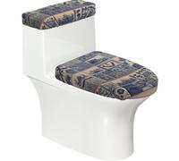 Sbon Tiles - Set di 2 copriwater con coperchio del serbatoio, elastico, per WC a forma di U e allungati, decorazione per il bagno, regalo di inaugurazione della casa