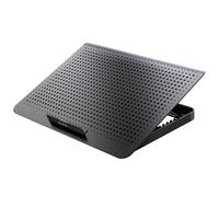 SBOX 506989 Supporto di Raffreddamento per Notebook fino a 17,3" con 8 Regolazioni di Altezza e 2 Porte USB, CP-28 Nero