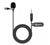 Sbox Microfono Lavalier Condensatore Omnidirezionale 3.5mm Adattatore PC