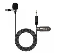 Sbox Microfono Lavalier Condensatore Omnidirezionale 3.5mm Adattatore PC