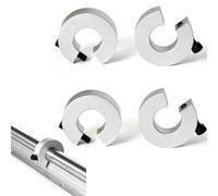 SBR20 - Set di 4 fermagli lineari SBR, anello di fissaggio lineare da 20 mm, per binario lineare SBR20, parti CNC, strumento di limitazione dell'albero, anello di fissaggio in lega di alluminio