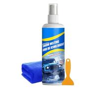 Sbrinatore Per Parabrezza | 100ml Agente Rapido Per La Rimozione Della Neve | Spray Sbrinante Per Parabrezza Auto Con Raschietto E Asciugamano,Per Veicoli Camion SUV durante l Inverno con Ghiaccio sui