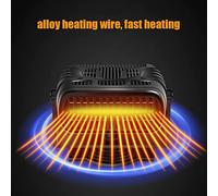Sbrinatore per Riscaldatore per Auto, Baceyong 12V 150W Ventola di Raffreddamento per Riscaldatore per Auto 2 in 1, Sbrinatore per Parabrezza Elettrico per Auto Portatile Ruotabile a 360 °