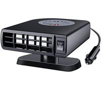 Sbrinatore portatile per auto, 12 V, 150 W, con funzione di riscaldamento e raffreddamento rapido 2 in 1, per sbrinamento auto, parabrezza e deflettore rapido con presa accendisigari - nero