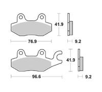 PASTIGLIE FRENO SBS 119 CT KYMCO GRAND DINK E3 150 2008 2011