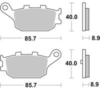 sbs 158MS Kit pastiglie freni