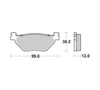 SBS 169CT Pastiglie freno YAMAHA XP T-Max (SJ011) 500 CC 01/03