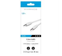 Sbs - 3,5 Connection Cavo Jack To Jack Stereo 1m Wh-bianco SBS