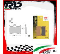 542HF - 1 CP Pastiglie Freno Anteriori SBS Ceramic per HONDA XBR 500 S dal 1985