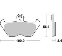 sbs 703HF Kit pastiglie freni Anteriore