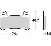 sbs 809DC Kit pastiglie freni Anteriore