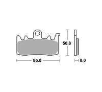 Pasticca Freno SBS p900-ds1 Moto Motore Ricambi Ciclomotore Accessori