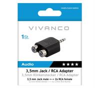 ADATTATORE VIVANCO VVASPLITJACK1M2RCA