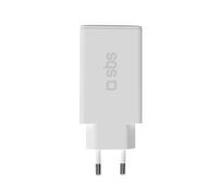 SBS Alimentatore Extra Slim GaN Charger 67W USB-C, Tecnologia GaN, Power Delivery PD 3.0 PPS, Ricarica Rapida, Caricabatterie USB C, Caricatore per iPhone, Samsung, Tablet, Notebook, Compatto, Bianco