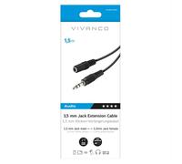Sbs - Audio Extension 3,5mm Plug 3,5mm Socket-nero SBS