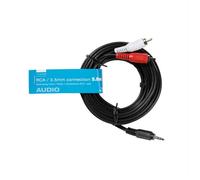 Sbs - Audiolead 3,5mm Plug - 2x Rca Plugs 5m-nero SBS