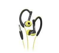 SBS Auricolare in-Ear con conettore Jack 3.5mm, Archetti per le Orecchie, Microfono e Tasto di Risposta, giallo e nero