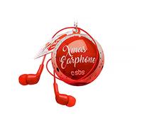SBS Auricolari a filo con cavo jack 3,5 mm universale e tasto di risposta/fine chiamata, in custodia pallina di natale
