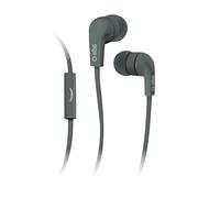 SBS Auricolari stereo leggeri, cavo piatto antigroviglio, connettore jack universale per smartphone e tablet Samsung, Xiaomi, Oppo, Huawei, microfono integrato, per musica e chiamate, nero