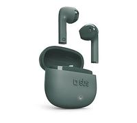 SBS Auricolari TWS One Colour con Custodia di Ricarica, Controlli Touch e Microfono Integrato, Assistente vocale, Fino a 3 Ore di ascolto, Cavo di Ricarica USB-C Incluso, Verde