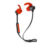 SBS Auricolari Wireless Sportivi Multipoint Rossi con Archetti in Silicone, Laccetto da Collo Antigroviglio con Attacco Magnetico, Microfono Integrato, Controller per Musica e Chiamate