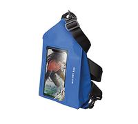 SBS Borsa marsupio impermeabile con tracolla monospalla removibile, capacità 2 litri, resistente alla sabbia, inserto touch screen per smartphone, blu
