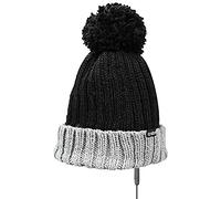SBS Cappello invernale Pon Pon con auricolari integrati, Berretto con microfono, Tasto di risposta e connettore Jack 3,5 mm universale per smartphone e Mp3