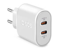 SBS TETRPD20CCW Caricabatterie per dispositivi mobili Bianco Interno