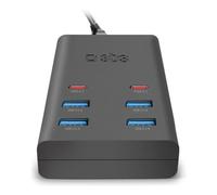 Sbs Caricabatterie USB Type-A, USB Type-C CHARGING STATION 6 Port Black
