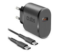 Sbs Caricabatterie USB Type-C WALL CHARGER KIT 15W Black TEKITTRTC15W