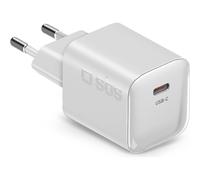 SBS - Caricatore da muro USB-C 20W GaN PD 3.0 mini size per smartphone e tablet